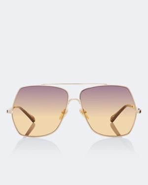 Chloé Aly Navigator Sunglasses - Pink