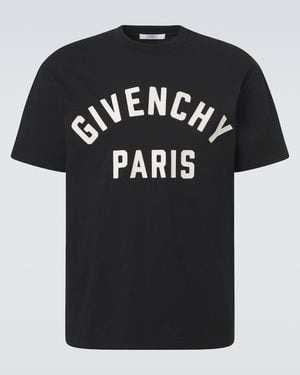 Givenchy T-Shirt Aus Baumwoll-Jersey - Schwarz