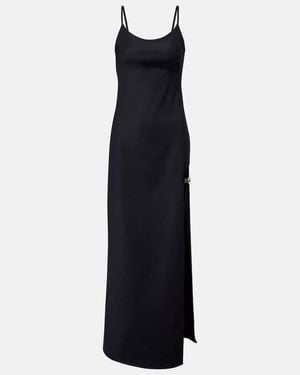 Coperni Garter Cotton-Blend Jersey Maxi Dress - Black