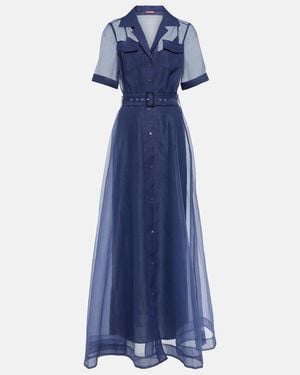 STAUD Millie Maxi Dress - Blue