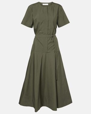 Proenza Schouler Label Elizabeth Cotton-Blend Midi Dress - Green
