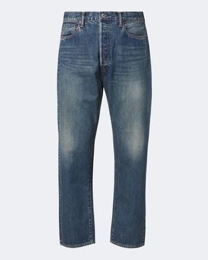 A.PRESSE Faded Wide-Leg Jeans - Blue