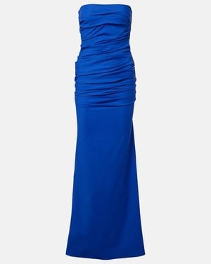 Maticevski Intoxicate Ruched Gown - Blue