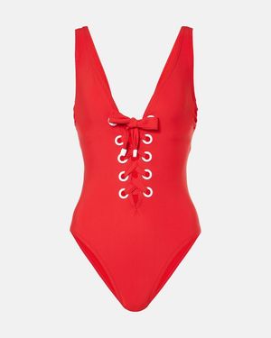 Karla Colletto Lulu Swimsuit - Red