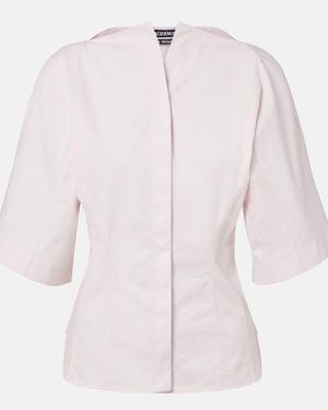 Jacquemus Hemd Moisson Aus Baumwollpopeline - Pink