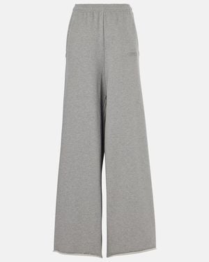 Vetements Oversized Cotton-Blend Jersey Joggers - Grey