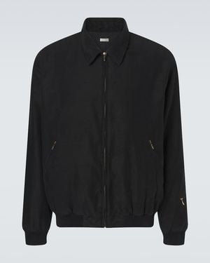 A.PRESSE Cotton And Silk Jacket - Black