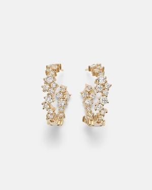 Sydney Evan Ohrringe Aus 14Kt Gelbgold (585/1000) Mit Diamanten - Weiß