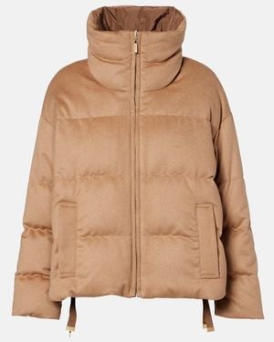 Max Mara Diego Reversible Camel Hair Down Jacket - Brown