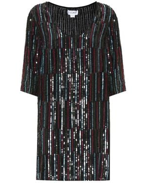 Velvet Elisa Sequined Dress - Black