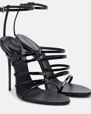 Alaïa Sandalen Aus Leder - Schwarz