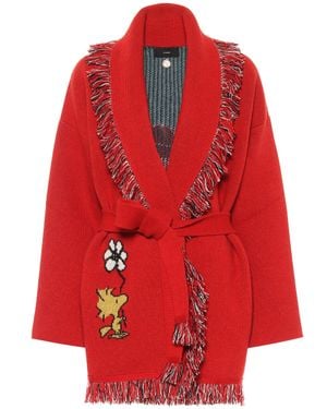 Alanui Cardigan Snoopy Keep It Clean! - Rot