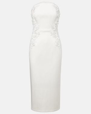 Rebecca Vallance Xanthe Embellished Midi Dress - White