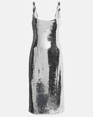 Magda Butrym Sequined Midi Dress - Grey