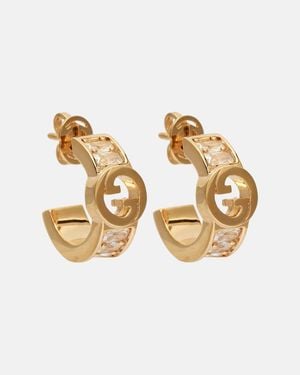 Gucci Ohrringe Blondie Mit Kristallen - Mettallic