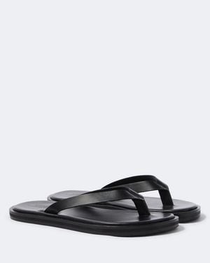 Studio Nicholson Curren Leather Thong Sandals - Black