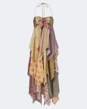 Zimmermann Vestido Midi Fairlight De Seda Estampado - Neutro