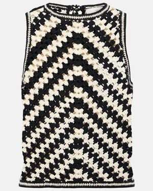 Zimmermann Off- Halliday Tank Top - Black