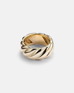David Yurman Anello Sculpted Cable - Metallizzato