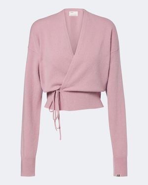 Extreme Cashmere Cardigan N°516 Ella Aus Einem Kaschmirgemisch - Pink