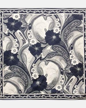 ALÉMAIS Mickey Printed Silk Scarf - Metallic