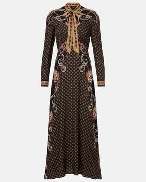 Etro Printed Maxi Dress - Brown