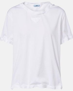 Prada Cotton Jersey T-Shirt - White