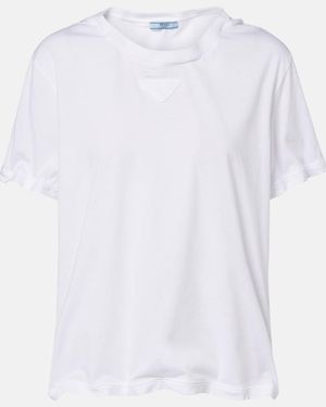 Prada Cotton Jersey T-Shirt - White