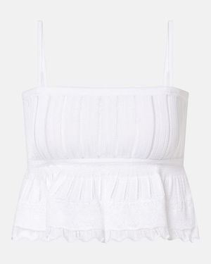 Alaïa Knitted Top - White