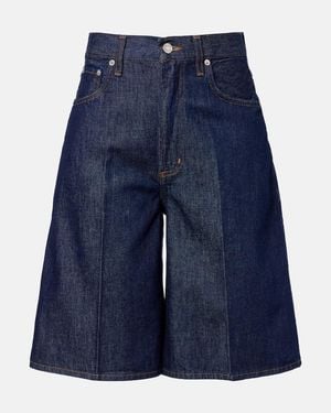 Agolde Nolan Denim Bermuda Shorts - Blue