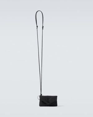Saint Laurent Fabric Crossbody Mini Bag - White