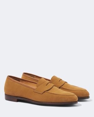 George Cleverley Bradley Ii Suede Loafers - White