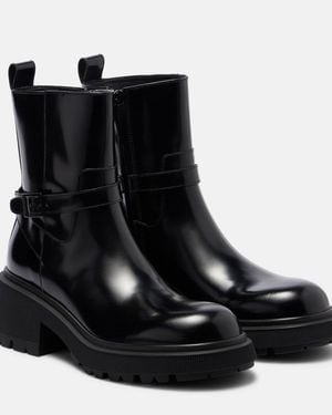Jimmy Choo Conny Leather Ankle Boots - Black