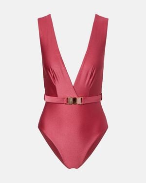 Zimmermann Badeanzug Wanderlust Mit Guertel - Pink