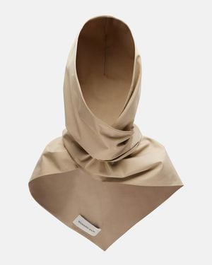 Nour Hammour Cotton Canvas Hood - Natural