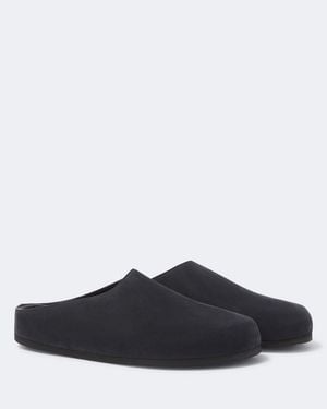 Studio Nicholson Wearing Leather Mules - Blue