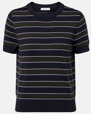 Vince Pullover Aus Baumwolle Und Kaschmir - Blau