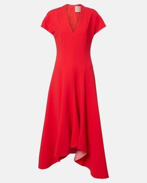 ROKSANDA Tatum Paneled Midi Dress - Red
