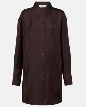 Rohe Oversized Silk Shirt - Brown