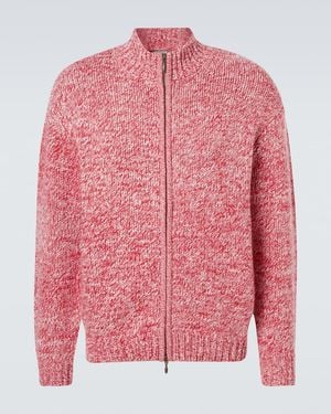 LeKasha Lamdu Cashmere Zip-Up Jumper - Pink