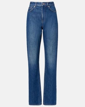 Givenchy Mid-Rise Straight Jeans - Blau