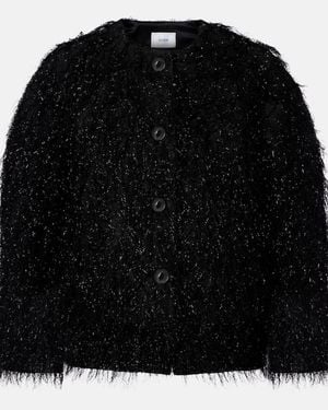 Erdem Lurex Fil Coupe Jacket - Black