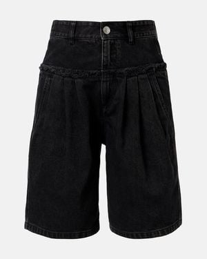 Isabel Marant Iselle Denim Bermuda Shorts - Black