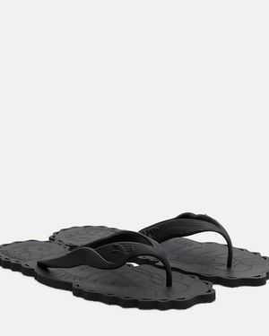 Zimmermann Seafoam Thong Sandals - Black