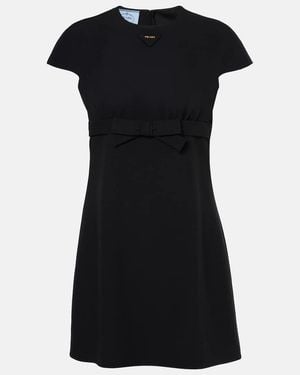 Prada Sablé Mini Dress - Black