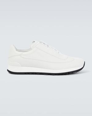 John Lobb Foundry Ii Leather Low-Top Trainers - White