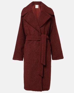 Varley Mantel Vermont Aus Faux Shearling - Rot