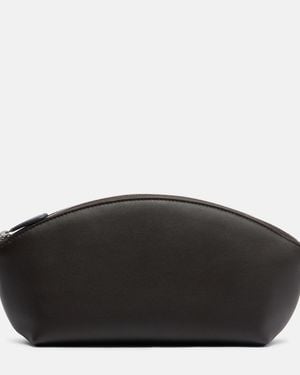 The Row Clutch Melinda Aus Leder - Schwarz