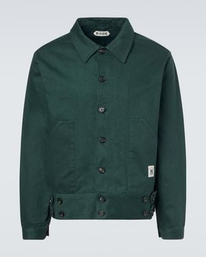 Bode Knolly Brook Cotton Twill Jacket - Green