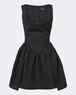 Vivienne Westwood Sunday Floral Jacquard Minidress - Black